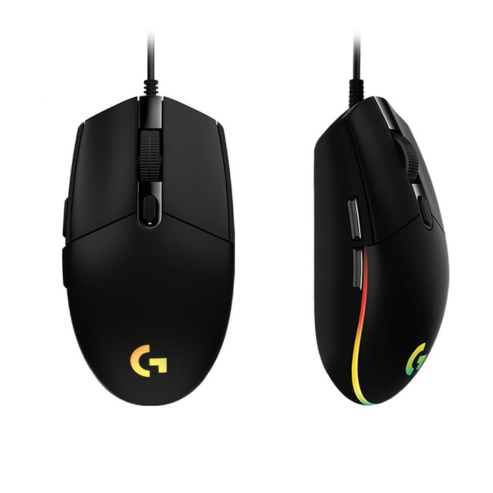Logitech G102 LIGHTSYNC Wired USB Gaming Mouse – 8000 DPI – Customizable RGB Lighting – 6 Programmable Buttons – PC/Mac Compatible