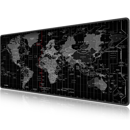 Large map mouse pad, protective desktop mat for gamers, keyboard and laptop, long and padded table decoration