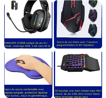 PACK SETUP GAMING COMPLET 4-en-1