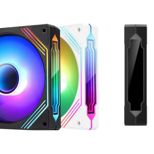 Ventilateur de châssis UPSIREN UF-1 PRISM 4 PRO – 120 mm ARGB 4 broches PWM – Refroidissement silencieux 12 V – Grand volume d'air 45.2 CFM / 600-1500 tr/min