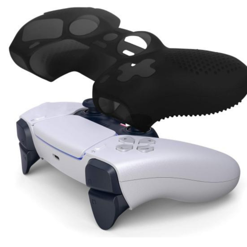 Silicone gamepad case, non-slip grip, precise hole positioning cover, scratch-resistant, protective cover for PS5 controller